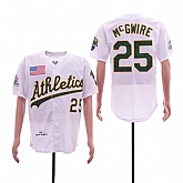 Athletics 25 Mark McGwire White 1989 World Series Cool Base Jersey Sguo,baseball caps,new era cap wholesale,wholesale hats